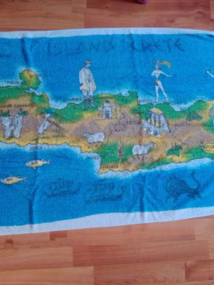 Πετσέτα θαλάσσης Κρήτη μεταχειρισμένη, διαστ. 1,35x75
