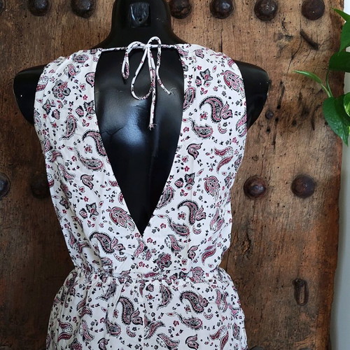 H&M Divided playsuit with paisley print, like new, multicolor, size S