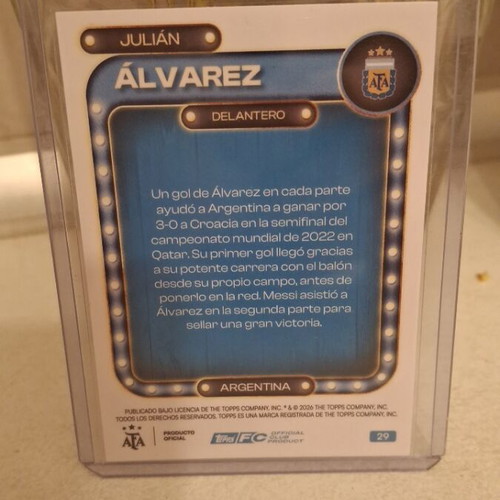 Julian Alvarez Topps card