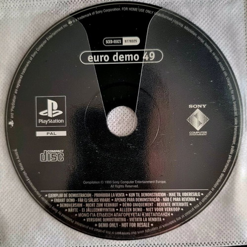 Playstation 1 demo used, pack of 10 Euro