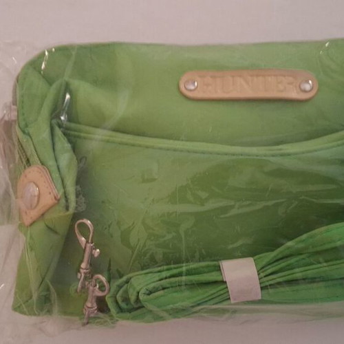 Hunter crossbody bag, green, waterproof, 23x13 cm