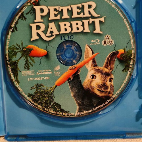 Peter Rabbit Blu-ray used, dubbed with Greek subtitles
