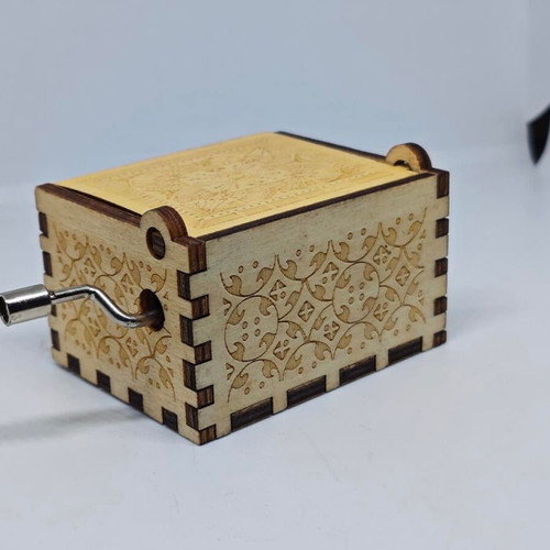 Dragon Ball Super music box like new, wooden with anime characters
