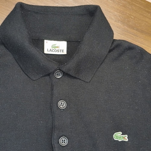 Lacoste men's wool sweater medium black like new