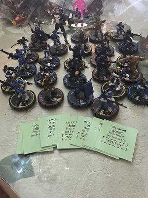 Wizkids Heroclix φιγούρες Avengers σαν καινούργιες, πακέτο 29 τεμαχίων
