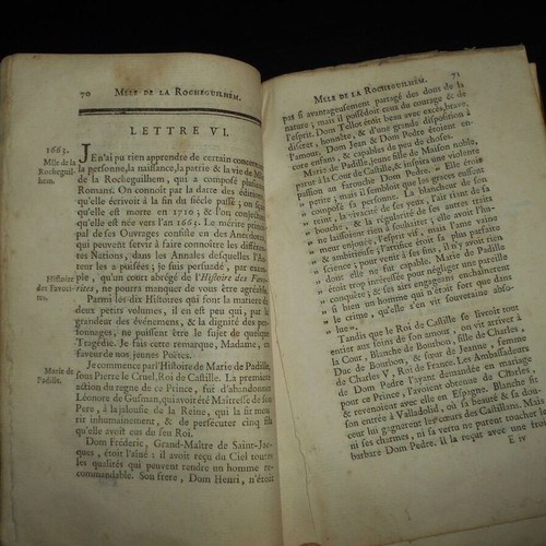 1769 Biographies of Famous Women Used, French 18th Century Book