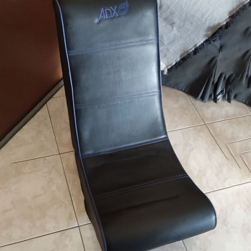 ADX Rock Chair gaming floor chair used, black/blue