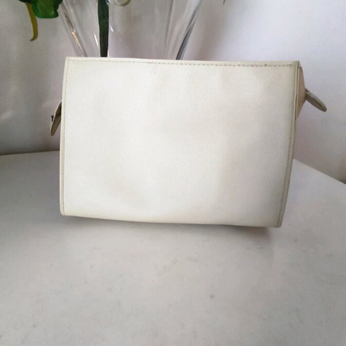 Trussardi Crespo bag authentic beige used made in Italy