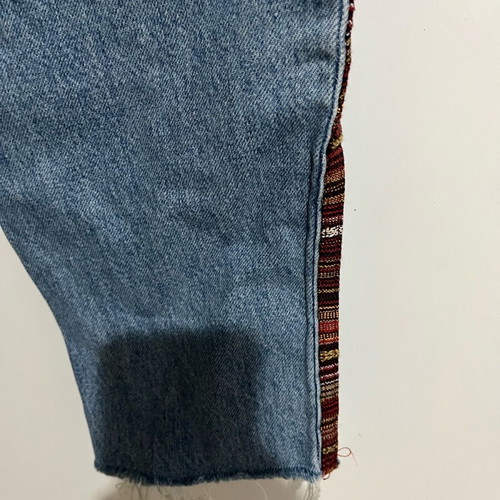 Bershka denim jeans like new with stripes, size S