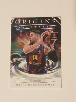Willy Hernangomez 2025-26 Panini Euroleague Origins basketball card