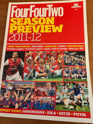FourFourTwo Season Preview 2011-12 like new magazine English Championships
