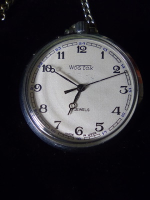 Vintage Wostok Russia pocket watch like new