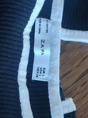 Zara dress used, black and white, sizes M and L