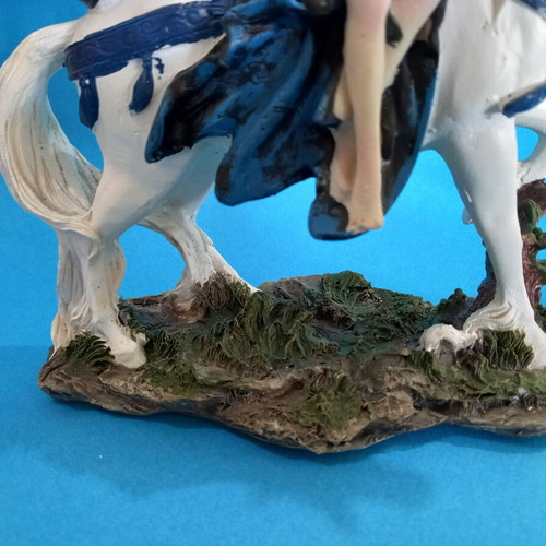 Fairy on Unicorn collectible resin figure like new, 23 cm