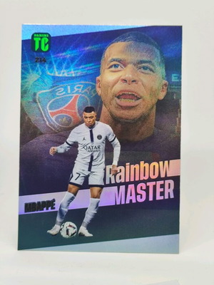 Συλλεκτική κάρτα Mbappe Rainbow Master Panini Top Class σαν καινούργιο