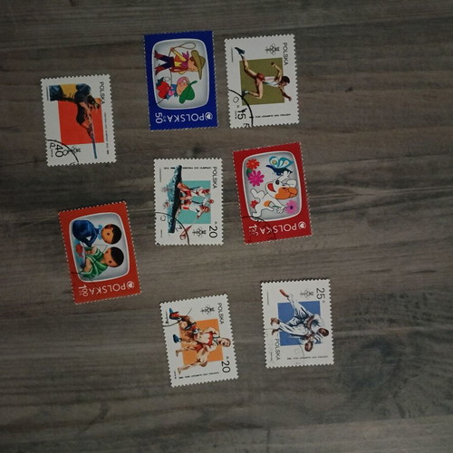 Stamp collection used, various designs