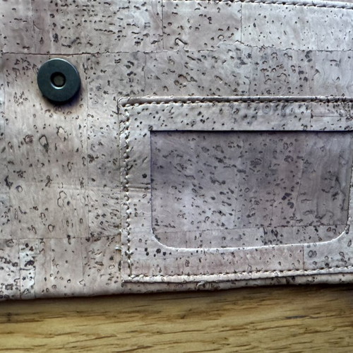 Natural cork clutch and document holder from Portugal
