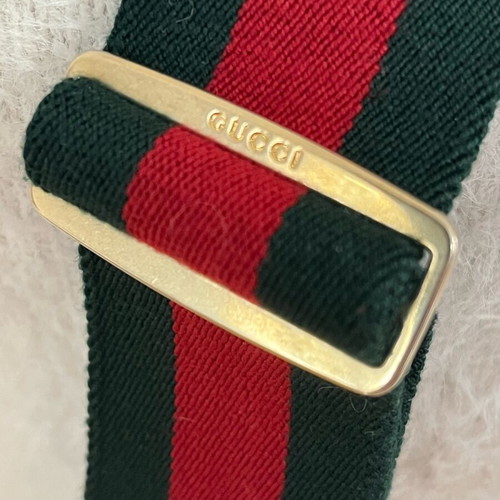 Gucci women's belt new, size 85, green with gold