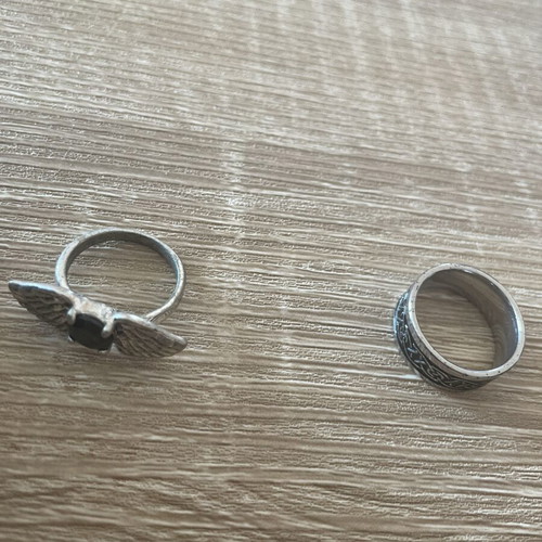 Rings set of four stainless steel new