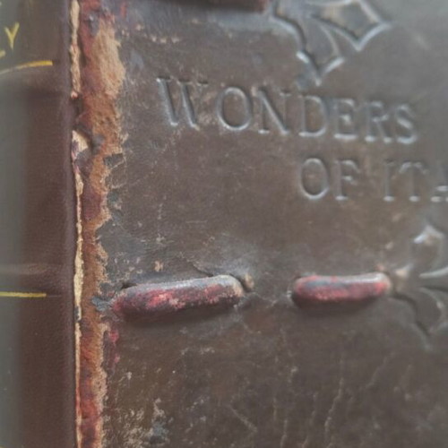 Wonders of Italy rare book used, leather-bound 1928 edition