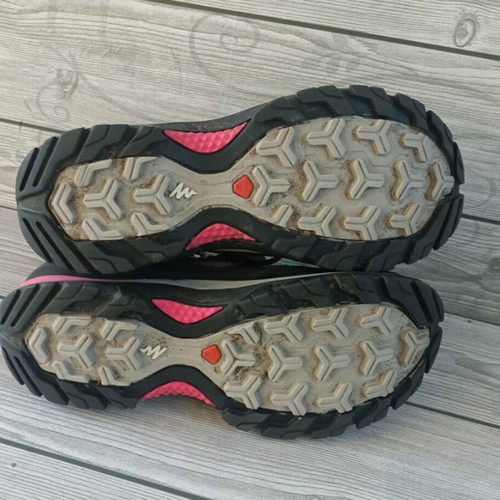 Quechua Evofit Cross Grip women's high leather sneakers like new, size 38