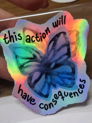 Fanmade Life is Strange sticker new with holographic effect