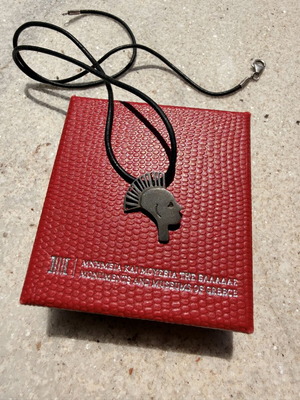 Silver pendant used, from Heraklion Museum