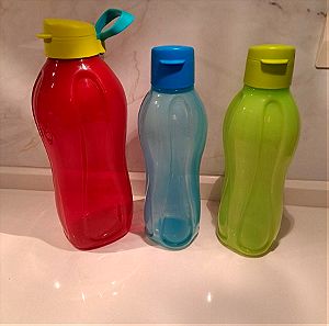 TUPPERWARE Eco μπουκάλια με βαλβίδα 1 (2 λίτρα) και 2 (1 λίτρο)