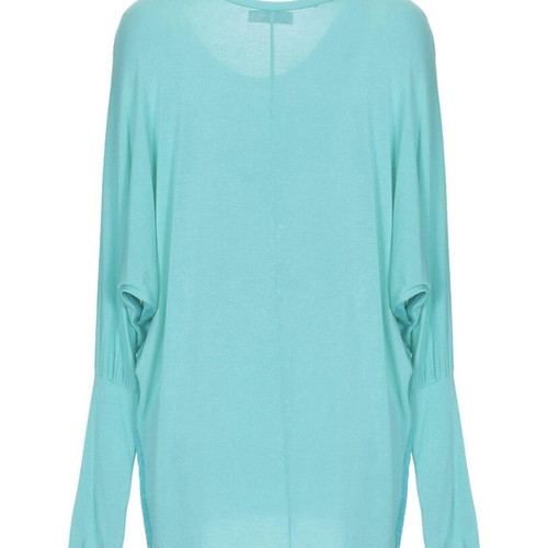Turquoise long-sleeve top one size Wil Demulder London like new