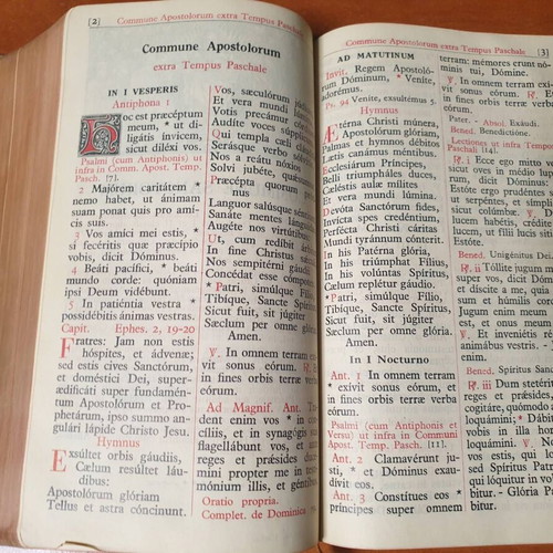 Marietti Pars Verna Breviarium Romanum book used, Easter Lenten volume