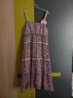 Alouette dress for girl size 12 with hearts, like new, pink