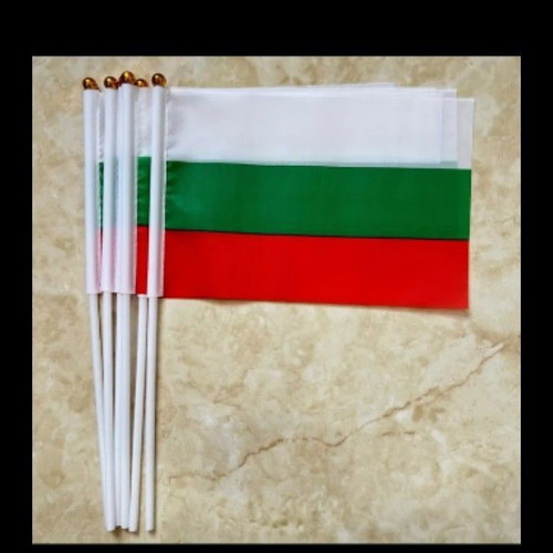 National Bulgarian Flag new, 14x21 cm, durable polyester