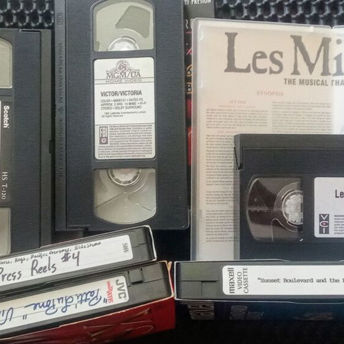 TheDream Cast musical VHS tapes used, collection of 7 rare musicals