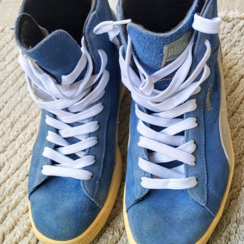 Puma Suede Unisex Ankle Boots like new, size 39.5, blue