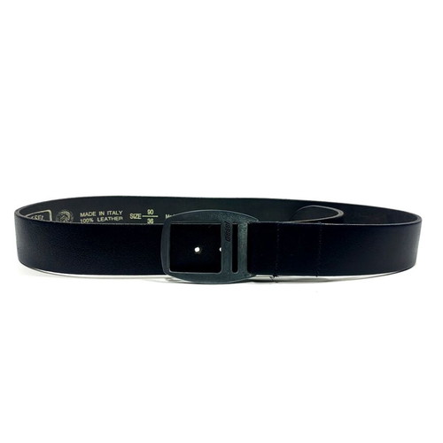 Diesel Doublerix leather belt, black, size 90