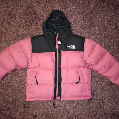 The North Face 96 Retro Nuptse men's jacket used, size M, black and pink