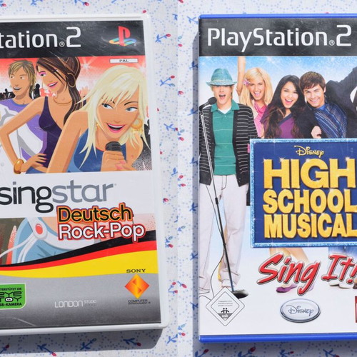 PS2 4 Games Pack Karaoke and Dance used, complete