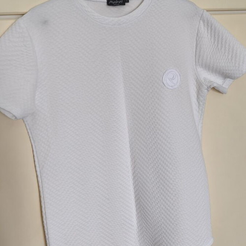 Rebel white shirt with design like new, size L
