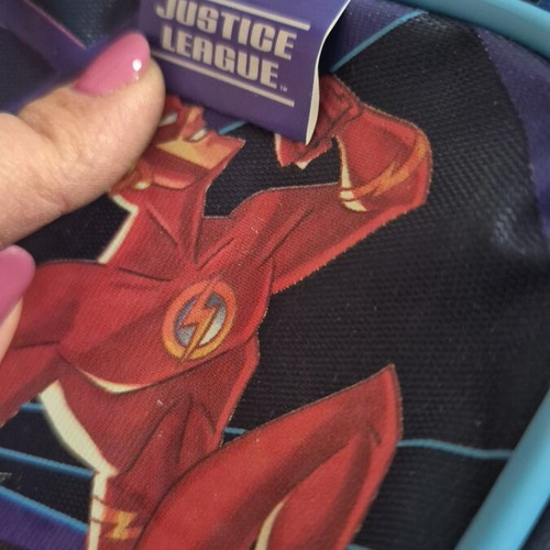 Large Superman Paxos elementary school bag new with collectible card