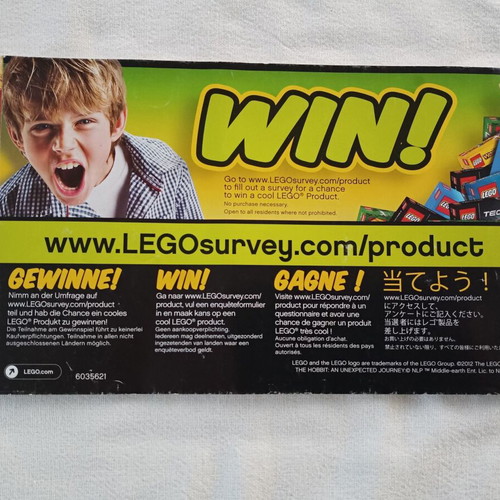 Lego Hobbit Set 79001 instructions used