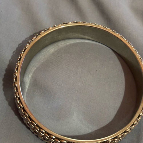 Gianniotiko bracelet like new, steel with rhinestones silver