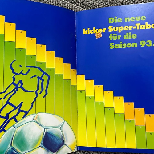 KICKER Annual Almanac 1993-1994 with Bundesliga and 2.Bundesliga