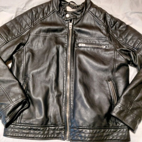 Zara leather jacket for boys 11-12 years like new