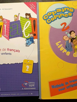 Copains Copines 2! and Génial! French Learning Books new with CD