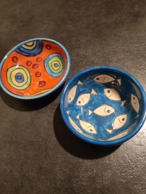 Bowl set of 2 handmade, new