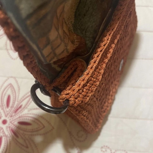 Knitted crossbody bag new, orange