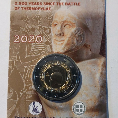 Coin card 2020 Battle of Thermopylae new