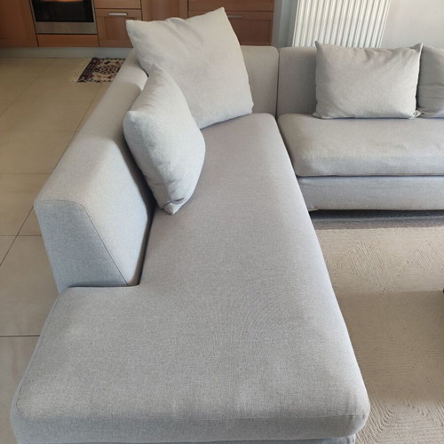 Silvestridis three-seater sofas used, set of two with cushions