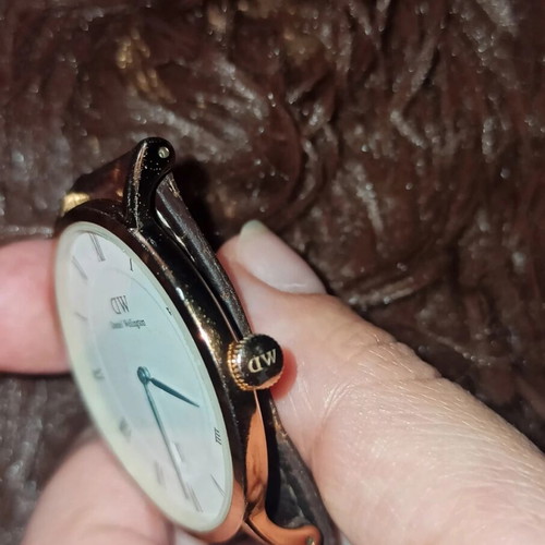 Daniel Wellington Dapper Bristol women's watch 34mm used with brown leather strap