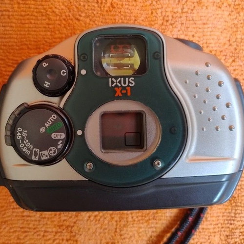 Canon IXUS X-1 analog underwater compact camera used, APS film